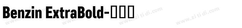 Benzin ExtraBold字体转换